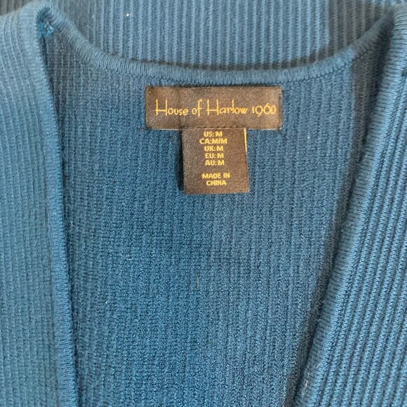 House of Harlow 1960 Blue Knit Dress Ladies Size Medium - Picture 4 of 6